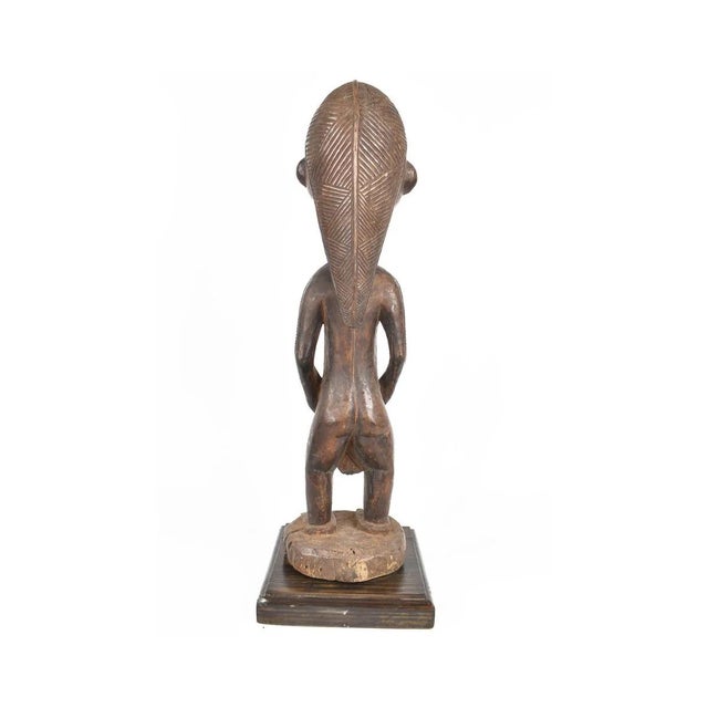 Early 20th Century Early 20th Century Tabwa Female Figure on Custom Base For Sale - Image 5 of 5