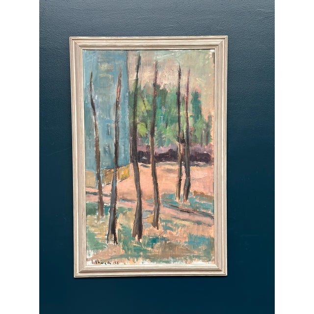 Ingeborg Strangell, Trees, 1950s, Oil on Canvas, Framed For Sale - Image 6 of 18