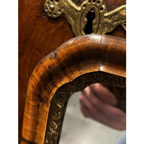 Glass Early Georgian Walnut Wall Mirror For Sale - Image 7 of 15