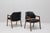 Set of 6 armchairs by Cassina, designed by Ico & Luisa Parisi, model 814, walnut frame, leather-upholstered seat and back....