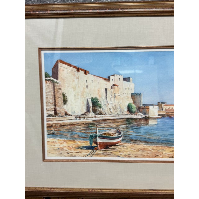 Gilles Grimoin Original Watercolor, Framed For Sale - Image 12 of 12