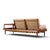 Hans Olsen Model 161 Danish Teak and Cane Modular 2-Seat Sofa With Table - Pair For Sale - Image 13 of 18