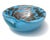 Mid 20th Century Vintage Murano Sky Blue Copper Aventurine Flecks Spots Italian Art Glass Decorative Bowl Ashtray Dish For Sale - Image 5 of 7