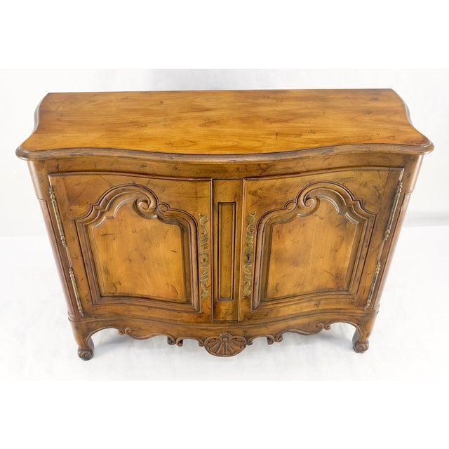 Baker Spanish Colonial Large Carved Double Doors 2 Drawers Compartment Sideboard For Sale - Image 6 of 12