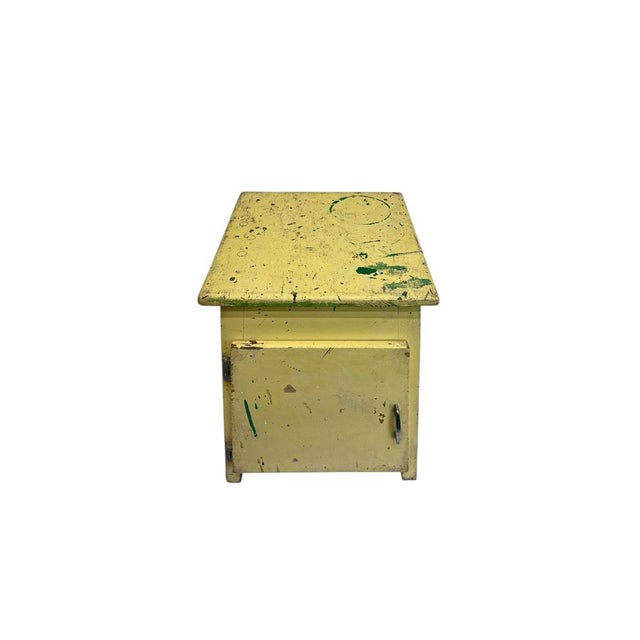 Wood Pine Wood Side Table, 1940s For Sale - Image 7 of 10