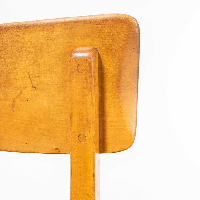 Brown Beech Saddle Back Dining Chair from Horgen Glarus, 1960s For Sale - Image 8 of 14