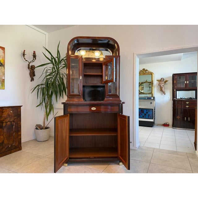 Art Nouveau Cabinet in Mahogany, 1890s For Sale - Image 9 of 14