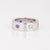 Cartier ​Cartier Gemstone Love Ring 46 3 3/4 18k White Gold Sapphire Spinel Aquamarine, Size 3.75 For Sale - Image 4 of 6