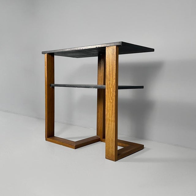 Wood Italian Modern Rectangular Coffee Table in Wood, 1970s For Sale - Image 7 of 14