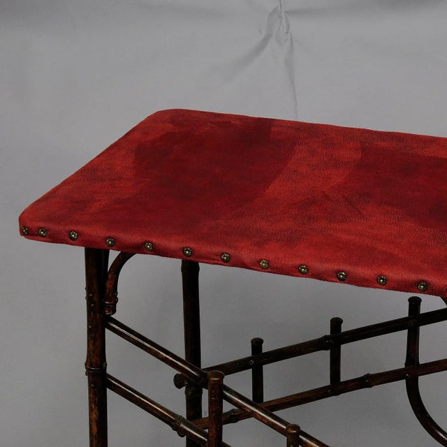 Wood Asian Inspired Set of Bamboo Furniture, 1930s, Set of 3 For Sale - Image 7 of 13