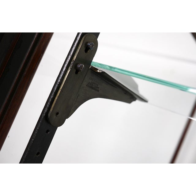 Gold Victorian Mahogany Shop Display Cabinet Counter or Vitrine, Late 19th Century For Sale - Image 8 of 16