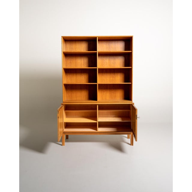 Alf Svensson Norrland Bookcase by Alf Svensson for Bjästa Möbelfabrik, Sweden, 1960s For Sale - Image 4 of 10