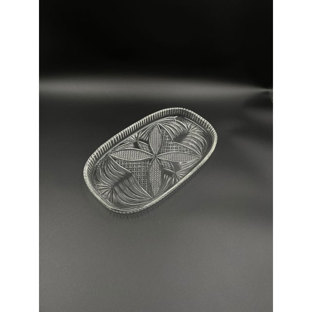 Glass Communist Era Glass Platter, 1975 For Sale - Image 7 of 7
