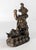 Bronze 17th or 18th Century Chinese Sino-Tibetan Gilt Bronze Buddhist Makala Faced Deity Figure For Sale - Image 8 of 18