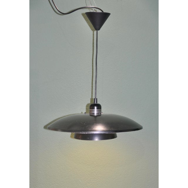 Danish Lamp in Black, 1970s For Sale - Image 4 of 11