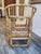 Wood 1970s Vintage Brighton Pavilion Burnt Bamboo & Rattan Armchair For Sale - Image 7 of 16