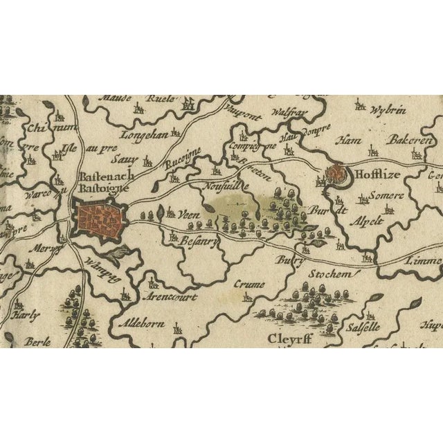 Map of the Duchy of Luxembourg by De Wit, Amsterdam circa 1680 Rare original antique map of the Duchy of Luxembourg by...