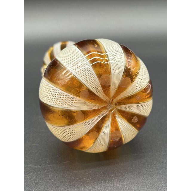 Antique Salviati Filigree Murano Glass Vases, Set of 2 For Sale - Image 6 of 13