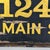 Wood Lovely Vintage Wood and Gilt House Number Sign "1243 Main St" With Great Font For Sale - Image 7 of 10