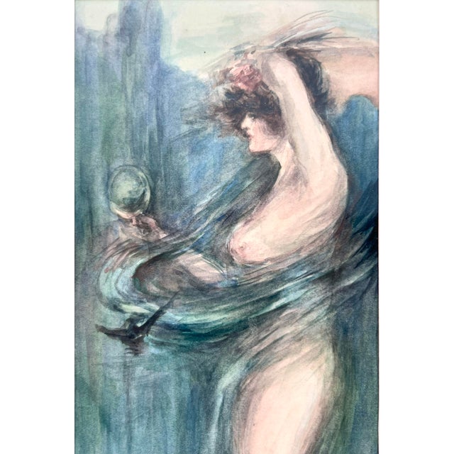 Nature Through the Mirror Nude and With a Whirlwind Style of Childe Hassam by Wilhelmina Olson Uhl For Sale - Image 4 of 5
