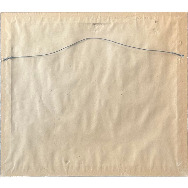 Vintage Mixed Media Abstract Painting by Manuel Mendive, Signed Dated "92 For Sale - Image 4 of 5