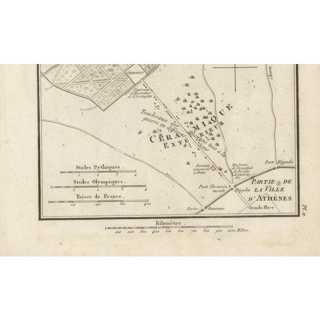 Early 19th Century Ancient Athens Academy and Platos Garden Map from Ambroise Tardieu, 1825 For Sale - Image 5 of 9