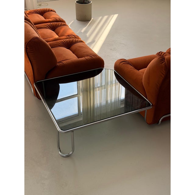 Italian Modernism Burnt Orange Modular Sofa, 1970s, in Flawless conditions. Designed 1970 to 1979