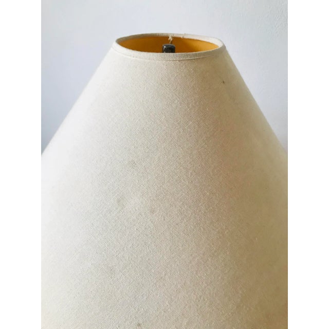 Vintage Peach Pink Post Modern Ball Orb Lamp With Shade For Sale - Image 11 of 12