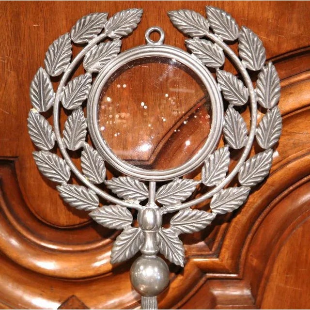 French 19th Century French Pewter Magnifying Glass For Sale - Image 3 of 6