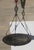 Vintage 90s' wrought Iron hanging tray. Heavy built with spirling details and interlocking hooks to hang with ease, it...