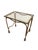 1950s Gilt Hollywood Regency Rope & Tassel Metal and Glass Nesting Tables For Sale - Image 4 of 18