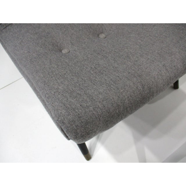 Gray Lounge Chair and Ottoman in the Style of Milo Baughman For Sale - Image 8 of 10