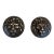 Pair of Vintage Cast Bronze Lion Head Paperweights For Sale