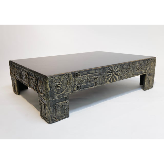 Mid 20th Century Adrian Pearsall Brutalist Sculpted Resin Cocktail Table For Sale - Image 11 of 12
