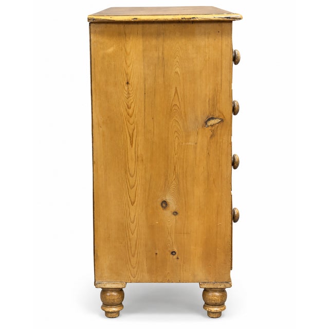 19th Century Victorian Pine Chest of Drawers For Sale - Image 4 of 11