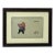 Vintage Embroidery Piggy Rectangular Framed Art For Sale