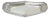 Vintage Poole 8093 Victorian Silver Plated Narrow "Boat Form" Trinket Dish For Sale