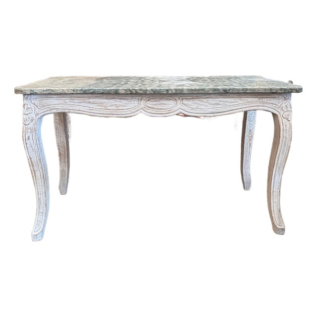 19th Century French Louis XV Style Marble Top Console Table For Sale