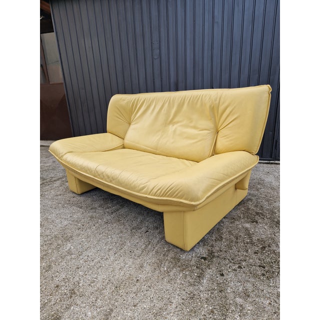 Vintage Leather Sofa by Nicoletti Salotti, 1980s For Sale - Image 11 of 17