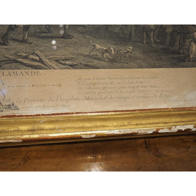 Gray La 3ème Fête Flamande 18th Century Lithograph by Jacques-Philippe Le Bas For Sale - Image 8 of 18