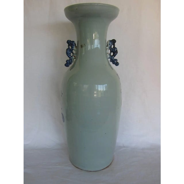 Mid 20th Century Mid 20th Century Chinese Blue and White Vase For Sale - Image 5 of 7