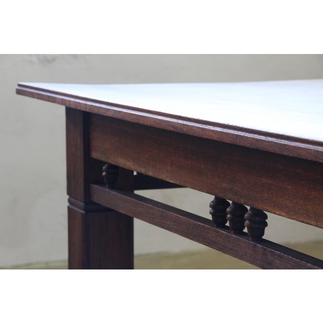 Vintage Danish Oak Farmhouse Table, 1900 For Sale - Image 12 of 17