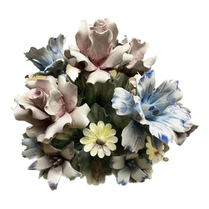 Capodimonte Basket of Flowers