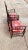 Very pristine English Faux bamboo chairs with French style fabric.