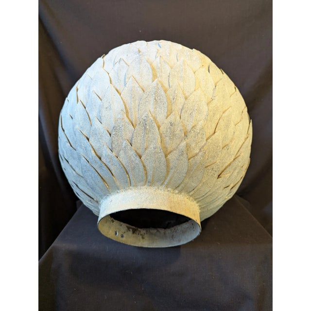 Mid 20th Century Mid 20th Century Zinc Artichoke Garden Sculpture For Sale - Image 5 of 5