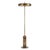 2020s Mod Brass Beret & Marble Floor Lamp For Sale - Image 5 of 7