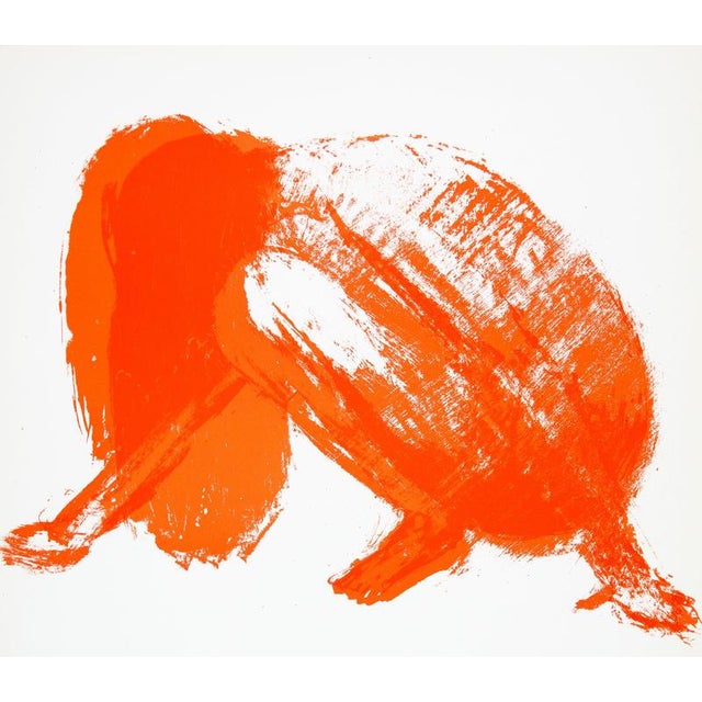 Claude GARACHE (1929-2023) Kneeling woman Original color lithograph On poster paper 50 x 67 cm (c. 20 x 26 inches)...