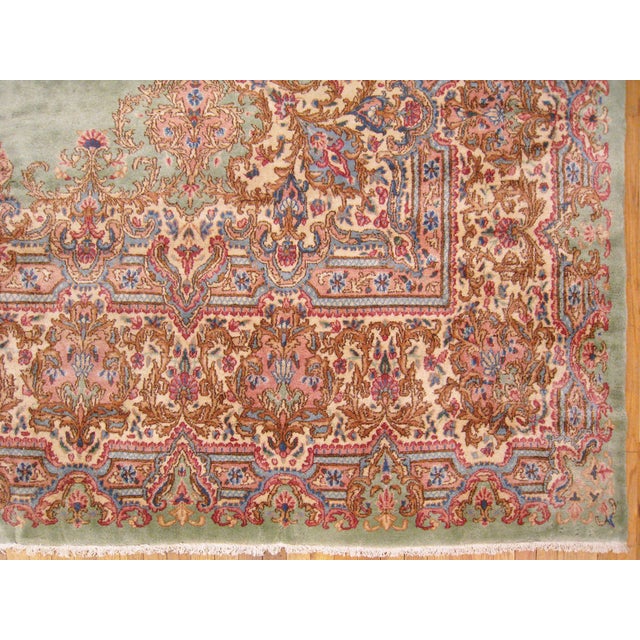 Vintage Persia Decorative Oriental Kerman Rug in Large Size For Sale In New York - Image 6 of 11
