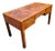 Vintage Burlwood Campaign Style Writing Desk For Sale