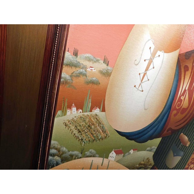 Anton Arkhipov "Color of Wine" 2003 Original Oil Painting on Canvas Framed For Sale In Denver - Image 6 of 13